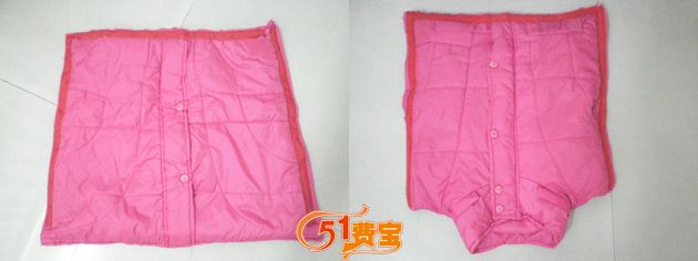 旧棉袄改造秋冬宠物保温棉垫睡袋