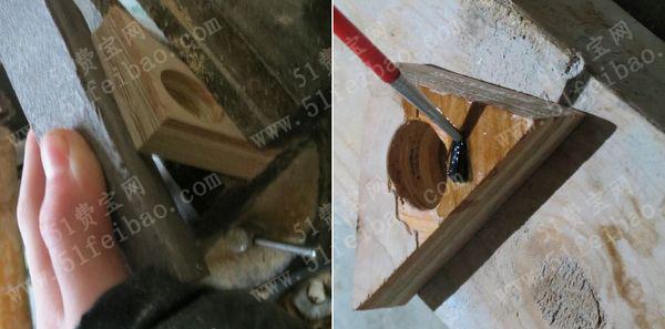 如何利用废旧木板做三角形读书专用指环