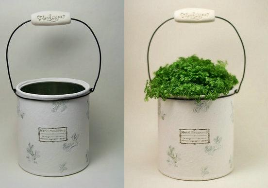 废铁罐改造超森女风格的特色花盆