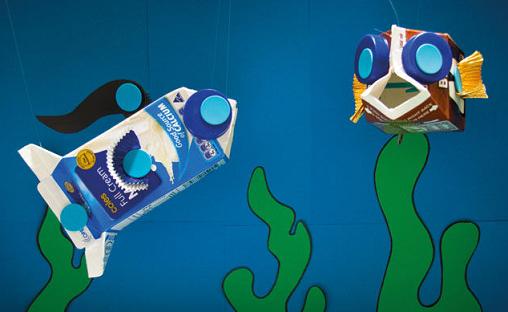 牛奶盒DIY可爱鱼的小丑鱼玩偶