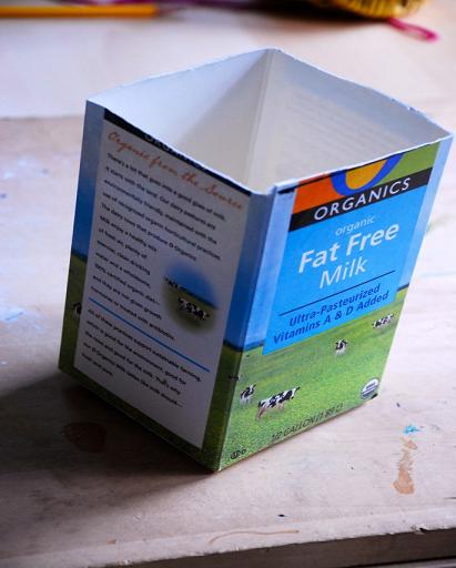 变废为宝绿满家园，DIY牛奶盒小花盆