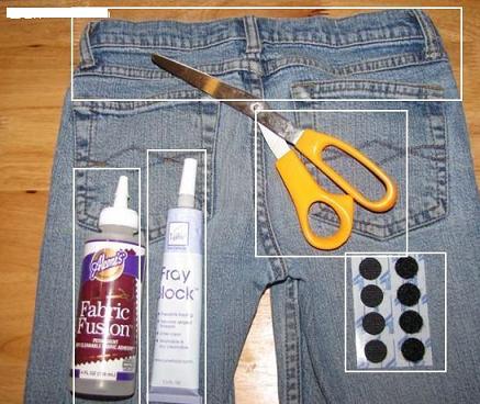 牛仔裤口袋DIY翻盖手机袋的做法