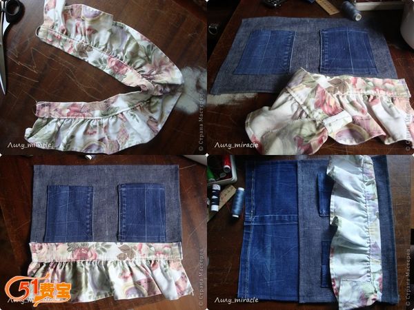 51费宝网：使用旧衣服做DIY壁挂收纳袋