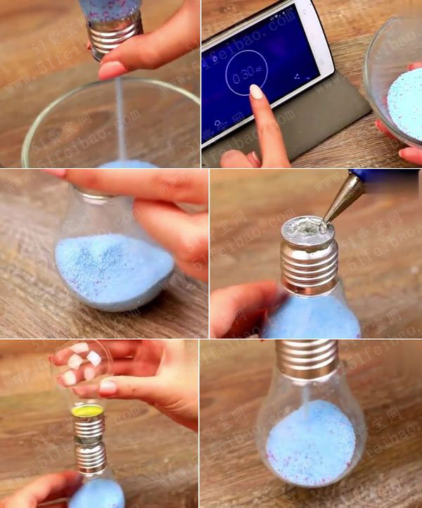 自制新年倒数计时沙漏diy教学