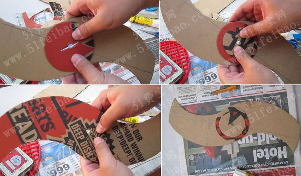 批萨纸盒回收利用diy纸板风扇叶教程