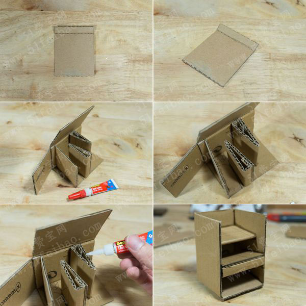 如何做紧凑精致的蓄电池收纳盒 - 废物利用手工diy小制作 - 51费宝网