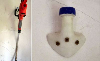 酸奶瓶罐废旧改造成耐用结实的拖把挂钩