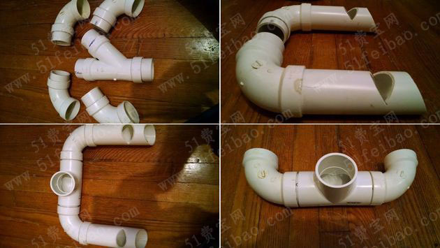 PVC塑料管改造靴子鞋子烘干机