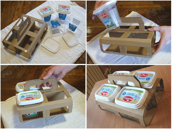 硬纸板提篮工具箱diy做法详解(含图纸)