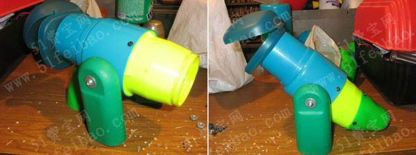 回收塑料废品制作diy霸王龙玩具