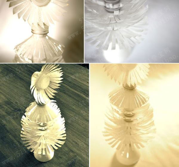 自制一棵平民版塑料瓶再生圣诞树 - 废物利用手工diy小制作 - 51费宝