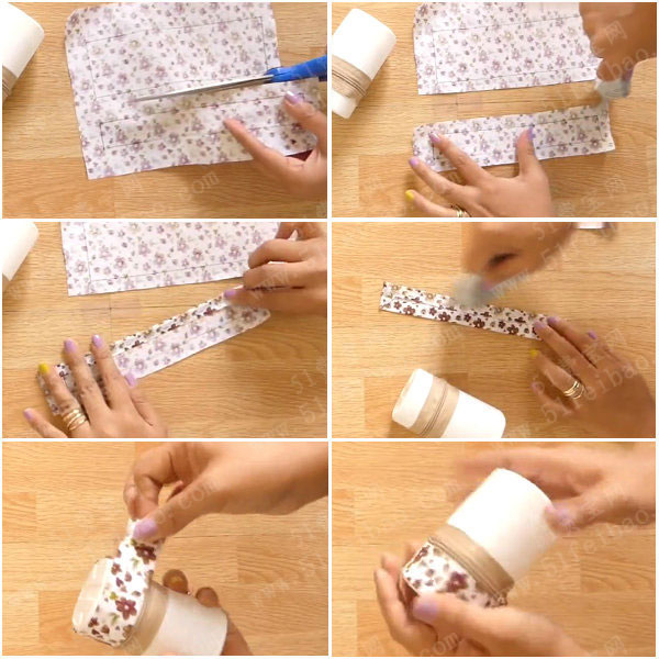 酸奶杯自制漂亮新款硬币钱包 - 废物利用手工diy小制作 - 51费宝网