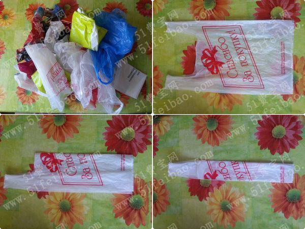 垃圾袋的折法：塑料袋怎么变废为宝折叠收纳做垃圾袋