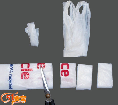 怎么利用废塑料袋编织购物袋