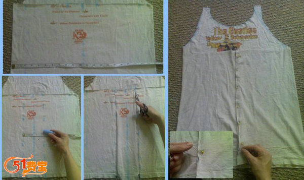 怎么利用旧T恤改造做一条围裙