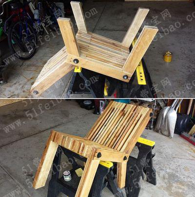 废旧木托盘实用改造diy做家居小椅子做法教程