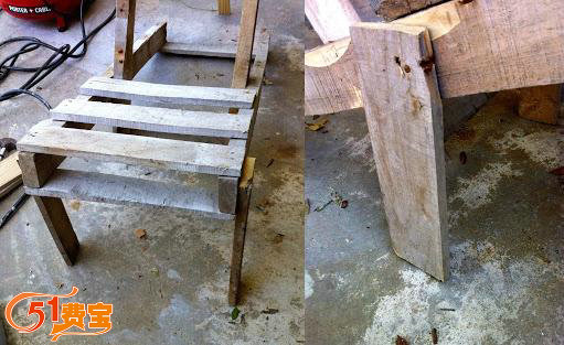 用旧物做木工，物流托盘改造休闲椅子