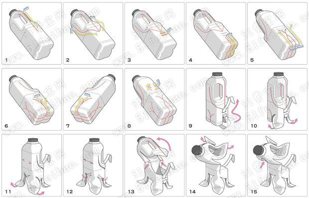 酸奶瓶变身大法：diy制作淘气小狗