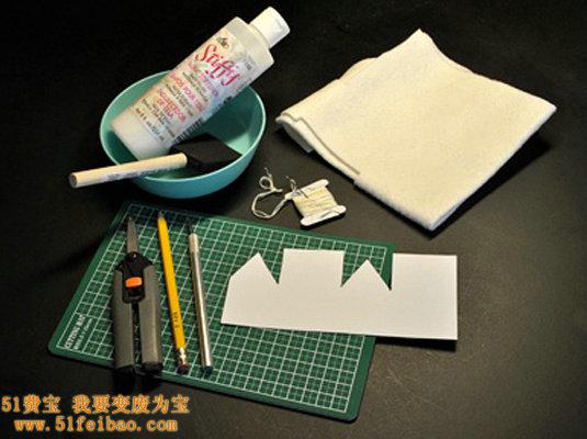 布艺创意制作DIY，照亮黑暗的温馨小屋夜灯