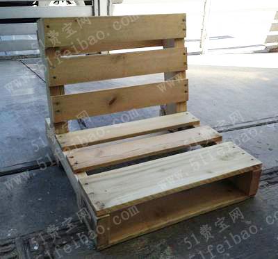 如何利用旧物流托架DIY靠背沙发教程