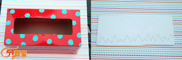 DIY纸巾盒大嘴怪涂色和牙齿制作