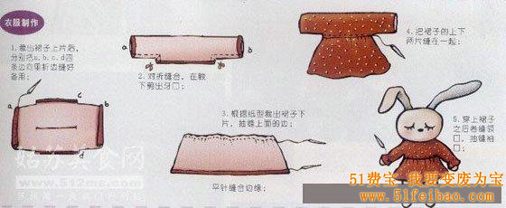 送给宝宝的暑假礼物，DIY可爱长耳兔公仔教程