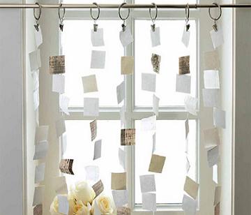 简单易行的废纸利用，个性的百变门帘窗帘