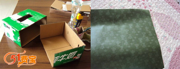 废物利用制作方便纸巾抽纸盒