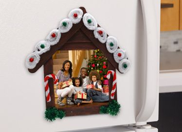 怎么使用雪糕棍DIY圣诞磁贴相框