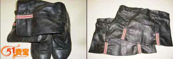 旧靴子再利用做的皮革包包