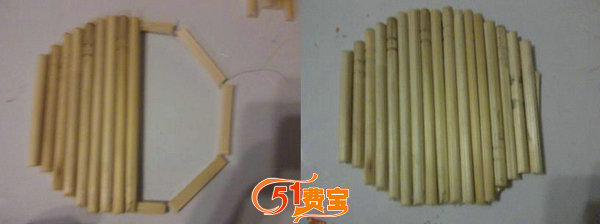 一次性筷子做杯垫和锅垫