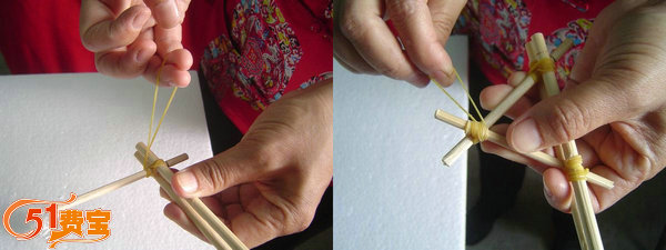 怎么利用一次性筷子制作手工手弩玩具