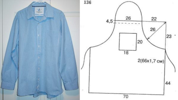 旧衬衫改造新潮大方的自制围裙教程