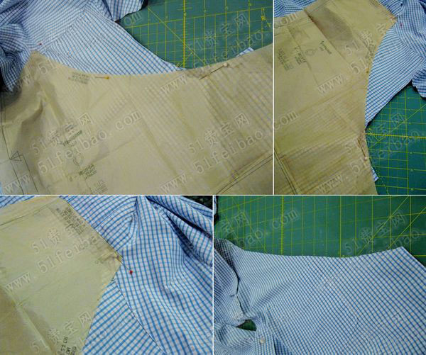 旧衬衫改造新潮大方的自制围裙教程