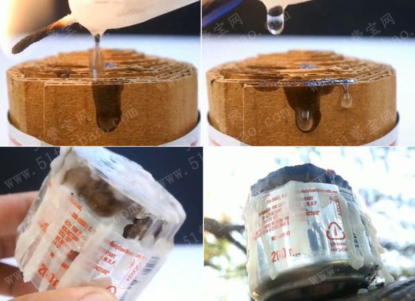 利用废弃品制作备用应急火炬蜡烛 废物利用手工diy小制作 51费宝