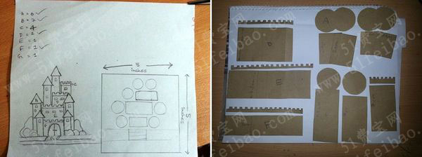 幼儿园环保手工：硬纸板城堡的简单制作方法