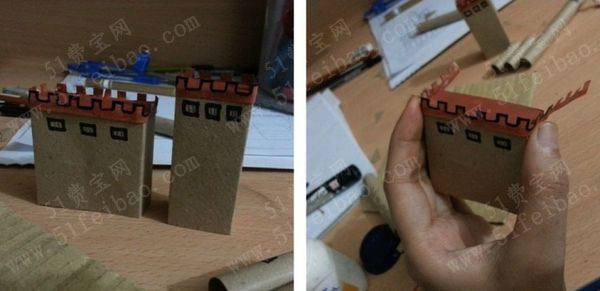 幼儿园环保手工：硬纸板城堡的简单制作方法