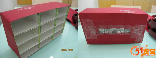 低碳中秋：月饼盒改造成手工收纳抽屉柜教程
