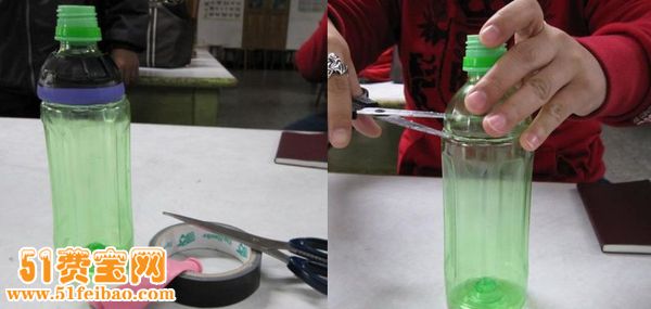 如何利用冰绿茶瓶子DIY环保空气炮