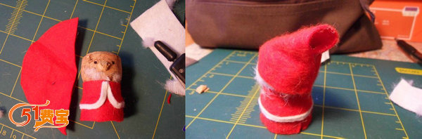 手工DIY小制作，如何制作圣诞老人公仔摆设