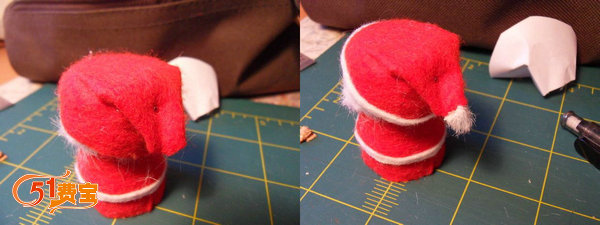 手工DIY小制作，如何制作圣诞老人公仔摆设