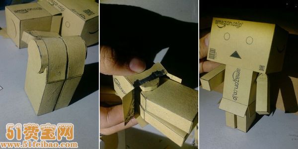 如何DIY纸盒人图解教程（含各细节详细尺寸）
