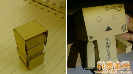 如何DIY纸盒人图解教程（含各细节详细尺寸）
