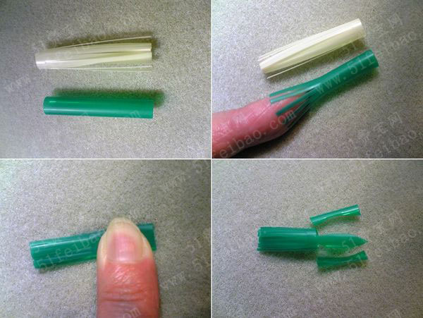如何废物利用一次性吸管做蟹爪菊花