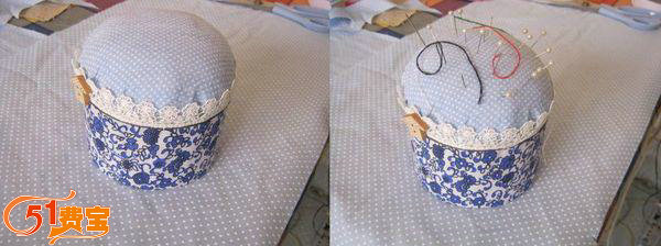 蚊香盒DIY再利用改造成的针线收纳盒