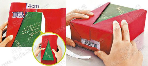 如何利用废旧纸盒包装出得体的圣诞节礼物