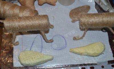 儿童手工制作，用卫生纸筒做小狗和老鼠