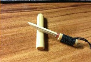 让人叹为观止的一次性筷子改造连鞘武士刀