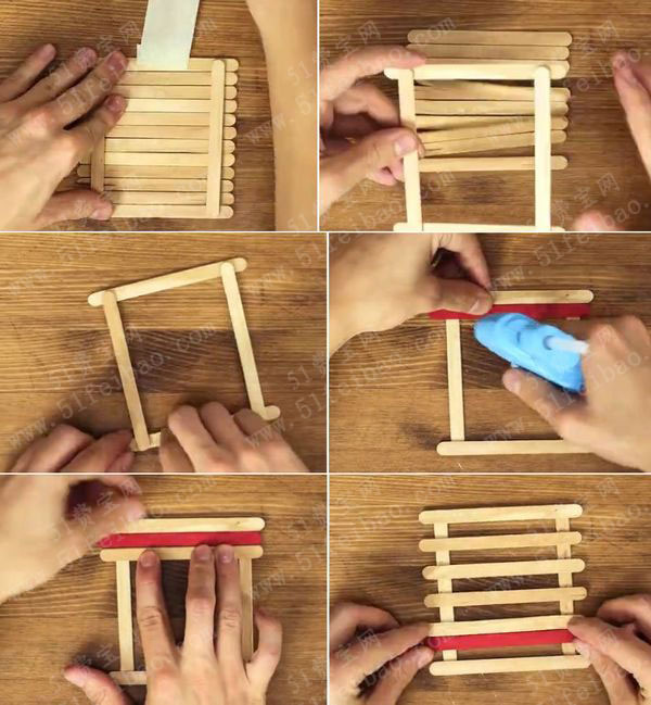 自制冰棍棒午夜蜡烛灯罐灯笼