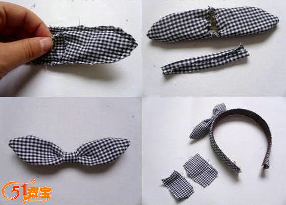 旧衣服DIY：利用旧衬衫制作个性女生发圈